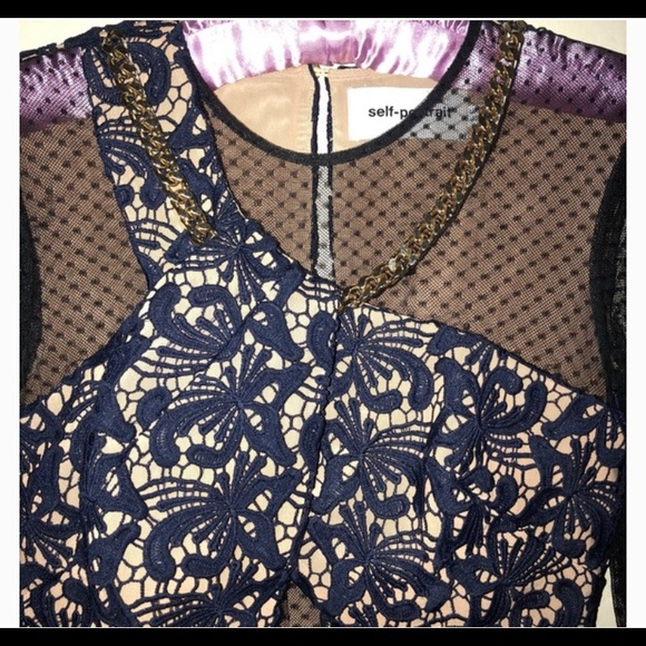 Self Portrait Asymmetrical Petal dress SOLD OUT - Picture 3 of 7